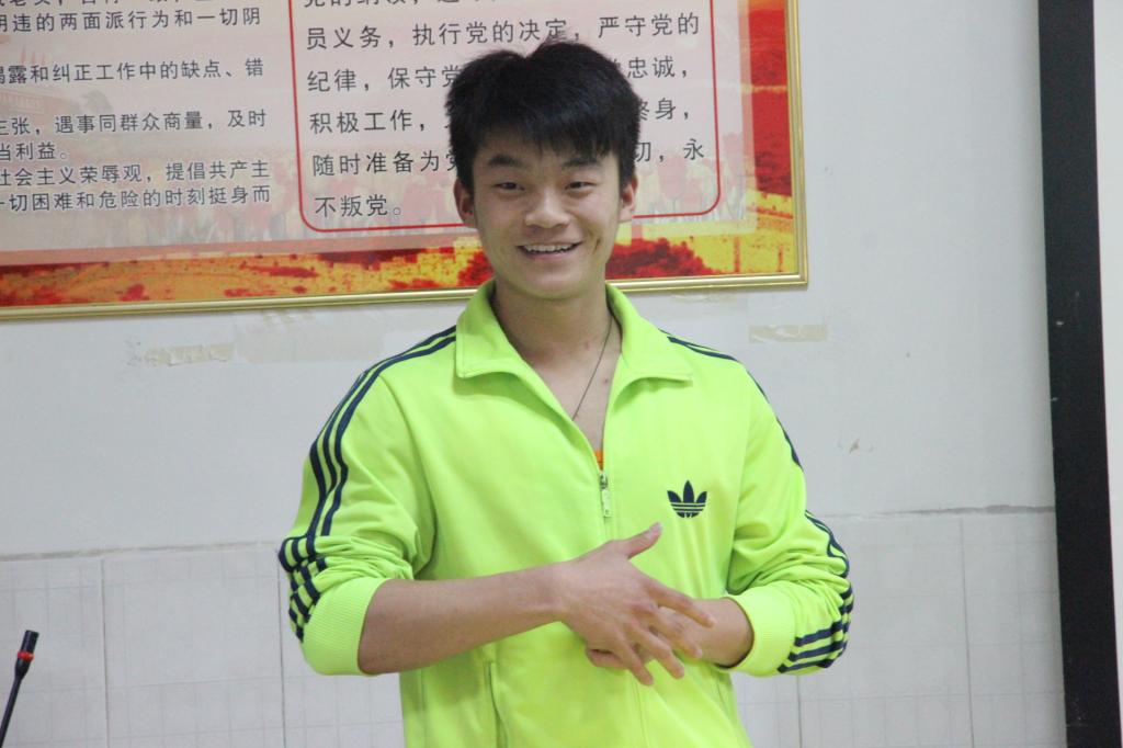 图为考研学生朱志杰(陈宝玉摄)